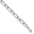 thumbnail image 1 of 925 Sterling Silver Polished and Satinch X and O Bracelet, 1 of 2