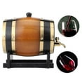 thumbnail image 1 of Garosa Wine Bucket Oak , 3L Large Capacity Retro Color Oak Wood Red Wine Barrel Bucket Keg Storage Container For Home, 1 of 8