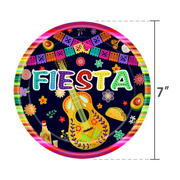 Vajilla para fiesta de carnaval de México Juego de tiradores de bandera Vaso de papel Plato de papel Toalla de papel Cuchillo, tenedor y cuchara Mantel