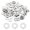 M2.5, 2.6mm ID 6mm OD 0.5mm Thick, variant on 2 Pcs M16 Stainless Steel Flat Washers Round Assortment Parts Spacers Assorted for Screws, Bolts, Plumbing, Automotive, Electrical 17mm ID 30mm OD 2mm Thick