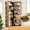 Fire Cloud (1), variant on Corner Bookshelf, 6 Tiers Corner Bookcases with Baffles, 6-Tier Corner Bookshelf with Baffles,Large Storage Corner Bookshelf Display Rack 71''Tall Modern L shaprner Etagere Bookcase Corner Shelf L Sha