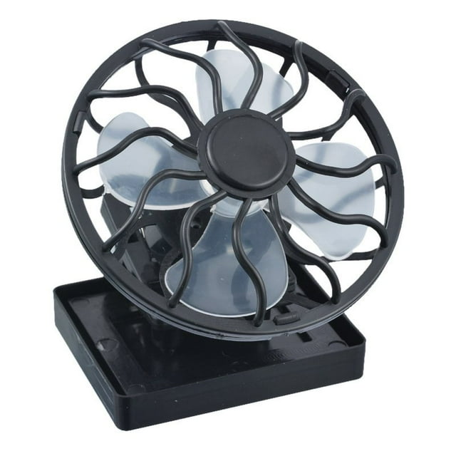 Clip-on Hat Mini Clip Solar Sun Energy Power Panel Cell Cooling Fan Cooler Square base