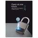 thumbnail image 4 of Candado Inteligente PortáTil con Huella Digital Tuya APP y Soporte de Llave USB para Emergencias (Gris), 4 of 9