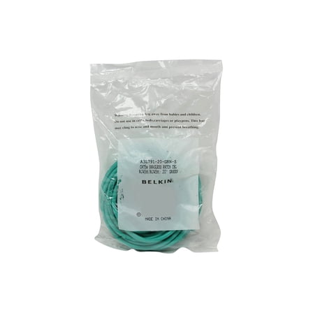 Belkin - Patch cable - RJ-45 (M) to RJ-45 (M) - 6.1 m - CAT 5e - molded, snagless - green - for Omniview SMB 1x16, SMB 1x8; OmniView IP 5000HQ; OmniView SMB CAT5 KVM Switch