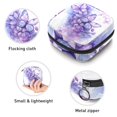 thumbnail image 3 of Sanitary Napkin Storage Bag for Girls Women, Portable First Period Pads Bag Tampons Holder Girls Travel Makeup Bag, Large Capacity Purple Lilac Butterflies, 3 of 6