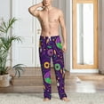 thumbnail image 3 of Cauagu Mardi Gras and Donuts Mens Pajama Pants Sleep & Lounge Pants,PJ Bottoms with Pockets-Small, 3 of 7