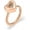 Rose Gold-NO.6, variant on Stainless Steel Heart Glass Cremation Urn Ring for Ashes for Women Waterproof Locket Rings Memorial Jewelry Memorial Finger Ring NO6-NO.10