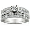5/8 Carat Diamond 14kt White Gold Bridal Set
