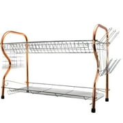 Better Chef 22 2-Level Chrome-Plated R-Shaped Dish Rack