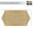 thumbnail image 4 of HOME WEAVERS Waterford Collection Cotton Tufted Bath Rug, 17" x 24", Linen, 4 of 8