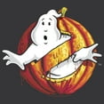 thumbnail image 2 of Women's Ghostbusters Halloween Pumpkin Logo  Racerback Tank Top Black Heather 2X Large, 2 of 4