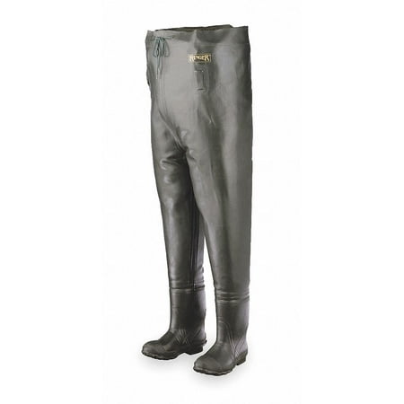 Ranger Size 6 Plain Toe Chest Waders Men s Forest Green A2070/6