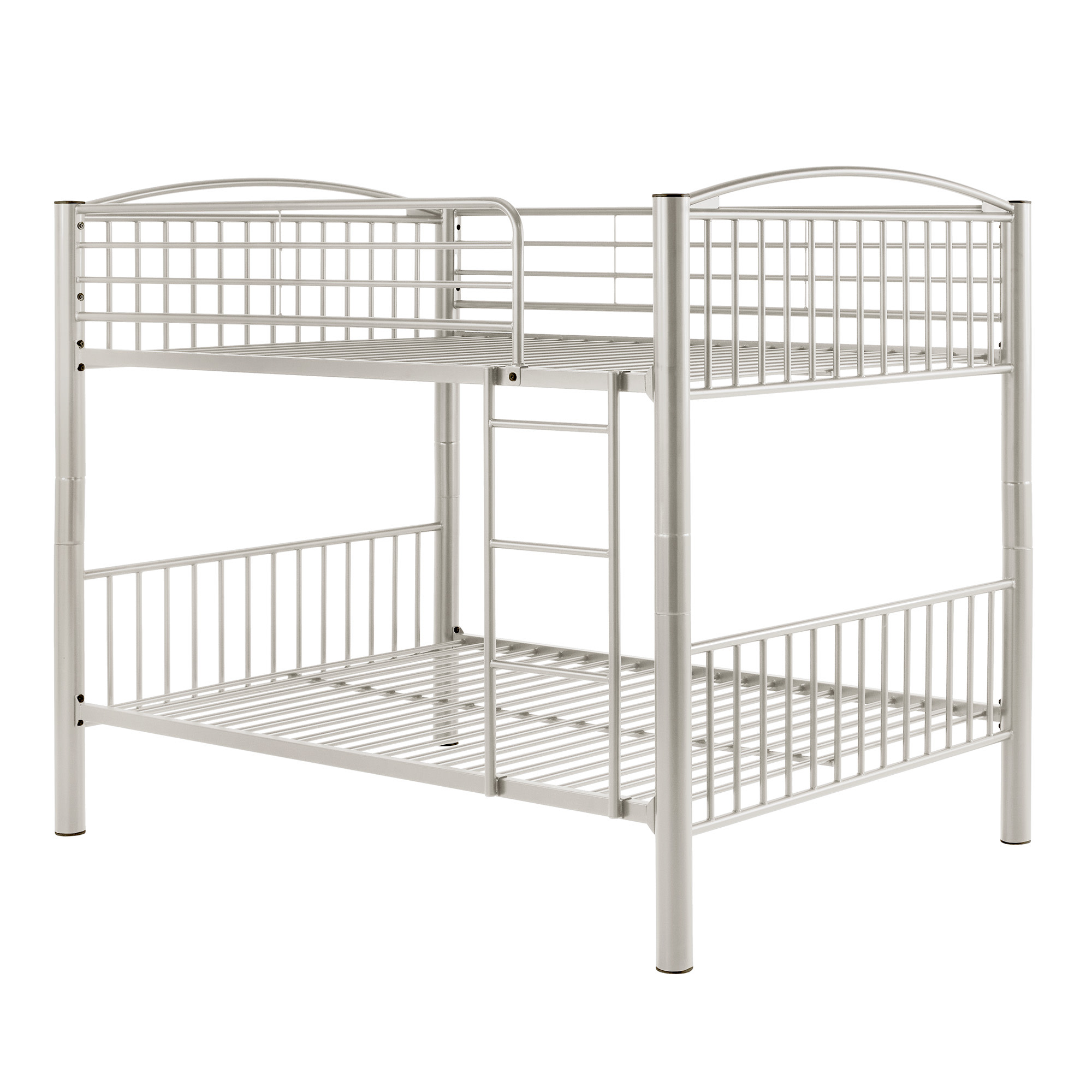 Weston Home Visalia Kids Convertible Metal Full over Full Bunk Bed, White