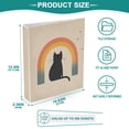 thumbnail image 3 of FORMRS 3 Ring Binder with Pockets 1.5" D-Rings Clip Board 200 Sheets Capacity, Beige Cat Rainbow, 3 of 8