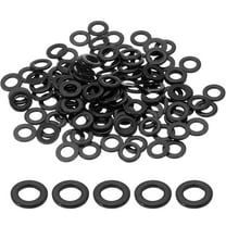 120 Pcs Flat Washer for Screws, Stainless Steel Washers 4mm ID x 8mm OD x 1mm Thick for Bolts, Factories Repair, Kitchens, Shops, Black