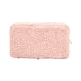 thumbnail image 4 of Cosmetic Bag Plush Fabric Toiletry Bag for Cosmetics Business ing Pink, 4 of 8