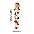 thumbnail image 3 of Clearance!Santa Claus Glowing Christmas Door Hanger, Warm Lighted Vertical Holiday Hanging Decor with Festive Accents for Front Door Side, Entryway and Wall, 3 of 5