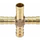 thumbnail image 5 of 4 piezas Cruz de latón Accesorios de junta de tubería de 4 vías Conector de púas Aire Agua Combustible Aceite Gasolina para conexión de tubería(10mm), 5 of 5