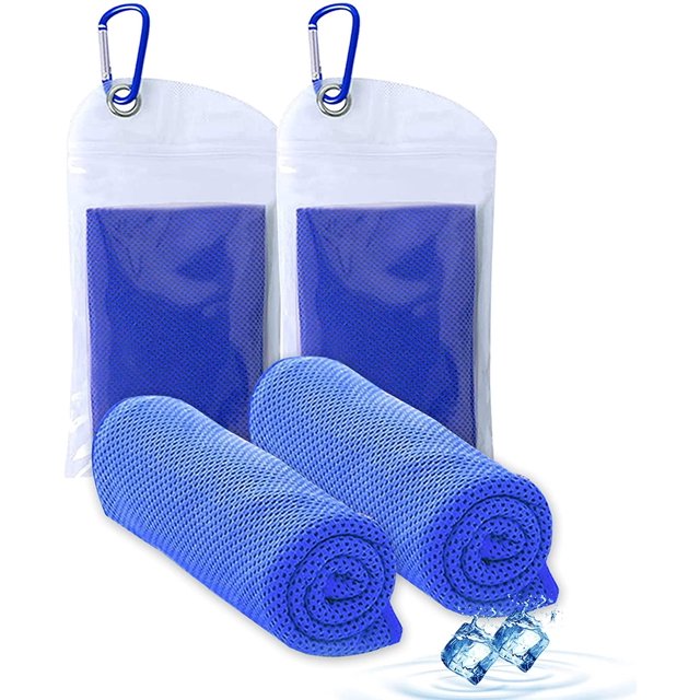 Toalla de enfriamiento, toallas deportivas de microfibra para fitness, toallas de enfriamiento para cuello y cara, toalla fría súper absorbente para camping, senderismo, gimnasio, fitness, yoga,