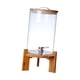 thumbnail image 1 of Dispensador de bebidas de vidrio en barril, transparente con tapa, para jugo de limón, gran capacidad, para bebidas frías y calientes. 8L, 1 of 9