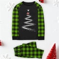 thumbnail image 1 of Blusa y pantalones con estampado a cuadros para hombre y papá, ropa familiar, pijamas, blusa y pantalones de poliéster, 1 of 3