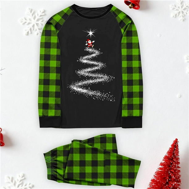 Blusa y pantalones con estampado a cuadros para hombre y papá, ropa familiar, pijamas, blusa y pantalones de poliéster