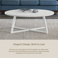 thumbnail image 5 of Roundhill Furniture Modern Harmony Wood Oval Coffee Table, 5 of 8