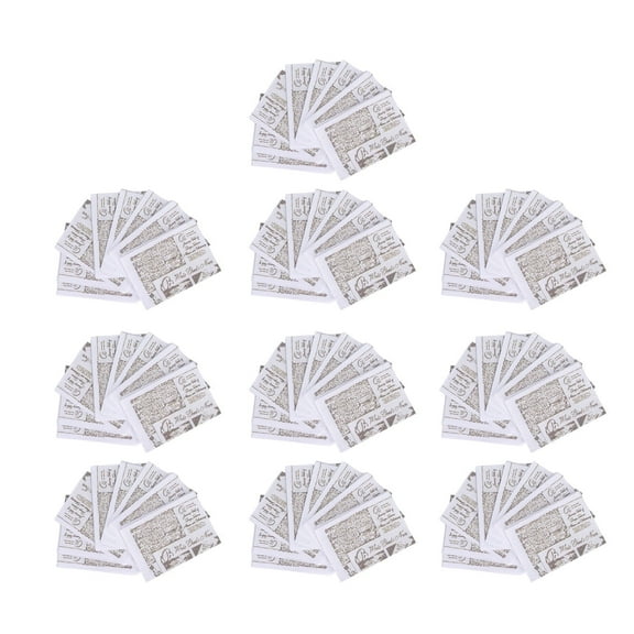 LIYJTK Doll House Decoration Newspaper,Miniature Decoration Newspaper,10PCS 1/12 1/6 Miniature Newspaper Lifelike Vivid Crafted Mini Handmade Doll House Study Accessory