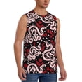 thumbnail image 2 of Daiia Snake And Rose Printed Men's Tank Tops,Casual Soft Sleeveless Gym Muscle Shirts Bodybuilding Tee-Small, 2 of 8