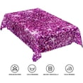 thumbnail image 6 of 60x84inches Purple Bokeh Tablecloth Fantasy Purple Spots Sequin (Not Glitter) Rectangle Table Cloth Washable and Wrinkle Free Fabric Table Cover for Banquet Wedding Birthday Party Decoration, 6 of 7