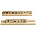 thumbnail image 4 of 4 Pieces Wooden Domino Racks Domino Tiles Holder Organizer Tray Wooden Racks, 4 of 5