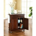 thumbnail image 5 of Crosley Furniture Wood Portable Kitchen Cart in Mahogany/Gray, 5 of 5