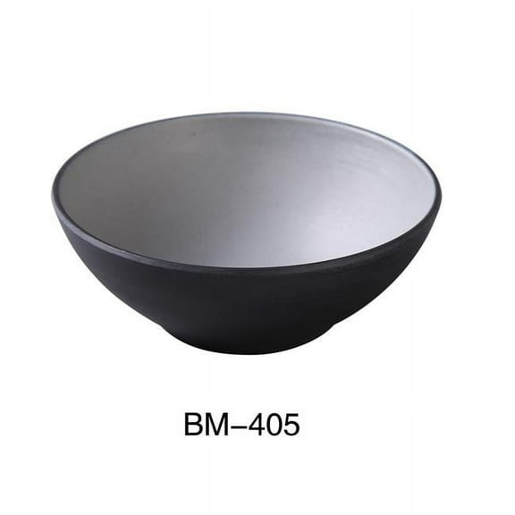 Yanco BM-407 7.25 x 2.75 in. Birmingham Melamine Scratch Resistant Cereal & Salad Bowl - 24 oz - Pack of 24