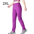 thumbnail image 4 of Dalazy Pantalons de Randonnée pour Femmes Séchage Rapide Camping Randonnée Pantalons Fins Imperméables Élastiques Résistants aux Rayures pour Course Violet 2TG, 4 of 9