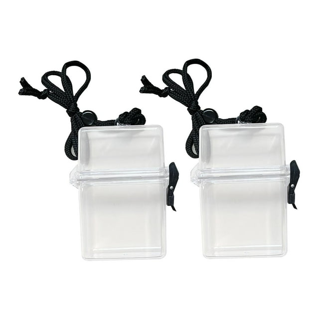 jinwen 2 Pieces Underwater Transparent Floating Watertight Cases for Canoeing Kayak