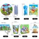 thumbnail image 1 of Suministros de fiesta con dibujos de gatos y ratones, incluye vasos de papel, platos, servilletas, mantel para decoración de cumpleaños de niños, Baby Shower, 1 of 4