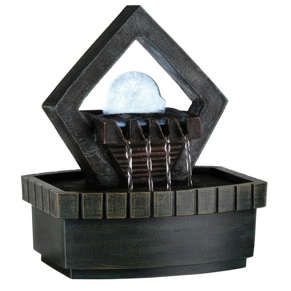 Ore International 9.5" Meditation Fountain With Led Light