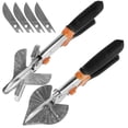 thumbnail image 1 of 2Pcs Miter Shears Multifunctional Trunking Shears Multi Angle Scissors Quarter  Cutting Shears Adjustable Angle 22.5°- 135°/45°- 135° Trim Shears Tool for Cutting, 1 of 9