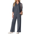 thumbnail image 6 of Cueply Two Piece Sets for Women Outfits Sweatsuits Long Sleeve Sweatshirts Sweatpant Lounge Set with Pockets, 6 of 7