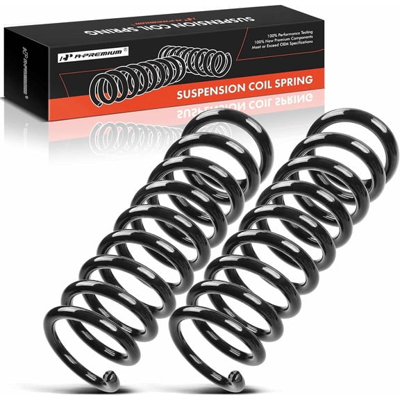 A-Premium 2Pcs Front Suspension Coil Spring Set Compatible with Ford Mustang LTD Granada Fairmont & Mercury Capri Cougar & Marquis Zephyr Driver and Passenger Side