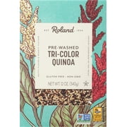 Roland Foods Organic Tri-Color Quinoa, Pre-washed, All Natural, Gluten Free, 12-Ounce