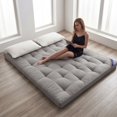 thumbnail image 6 of Soy Fiber Japanese Floor Futon Mattress Breathable Sleeping Pad Mattress Topper Gray 180x200cm For Dorm Guest Room Travel Rest, 6 of 6