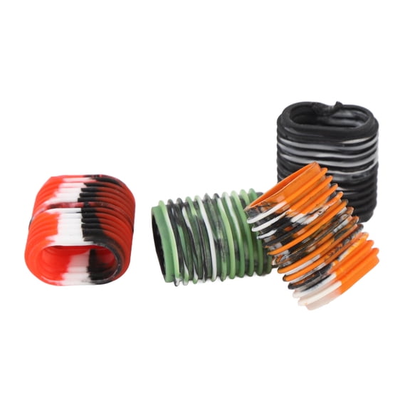 YAHHU Premium 4‑Pack Rubber Reel Handle Grips – Soft, Anti‑Slip, Adjustable Baitcaster Knob Sleeve for Comfortable, Secure Casting