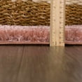 thumbnail image 3 of Hauteloom Heavenly Solid Shag Area Rug for Living Room Bedroom - High Pile Fluffy Carpet - Soft Shaggy Cozy Plush Rug - Pink, Light Burgundy - 9'3" x 12', 3 of 12