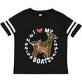 thumbnail image 3 of Inktastic I Heart My Goats with Cute Goats and Hoof Prints Boys or Girls Toddler T-Shirt, 3 of 5