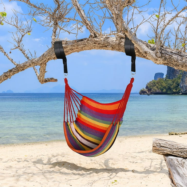 FGY Hammock Chair Swing, Portable Canvas Hanging Seat