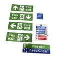 thumbnail image 2 of 7 pegatinas para señales de salida de incendios, accesorios adhesivos para señales de instrucciones contra incendios, etiquetas de seguridad de, 2 of 7