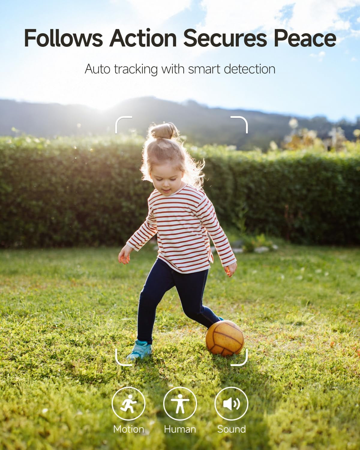 Vimtag Security Camera, 3.5K/6MP 360° Outdoor/Indoor Wired Plug-in 2.4G Wi-Fi Camera with Spotlight/Night Vision/Pan/Tilt/Speaker/2-Way Audio/Phone App/Human/Sound/Motion Detection for Home Security