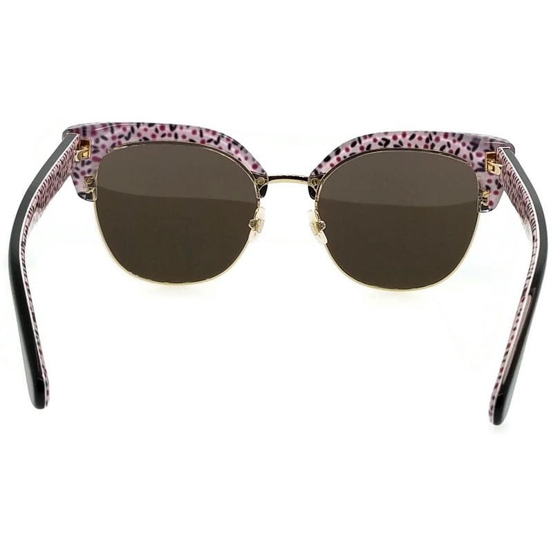 Kate Spade Karri/S Metal Womens Square Sunglasses Black Pattern Red 53mm Adult