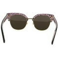 thumbnail image 6 of Kate Spade Karri/S Metal Womens Square Sunglasses Black Pattern Red 53mm Adult, 6 of 6